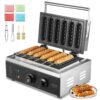 VEVOR 1500W Commercial Hot Dog Waffle Stick Maker with Temperature Control