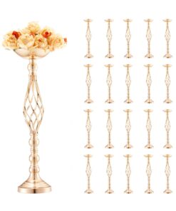 VEVOR 20PCS 58cm/22.83” Gold Wedding Flower Vase Stand - Carbon Steel