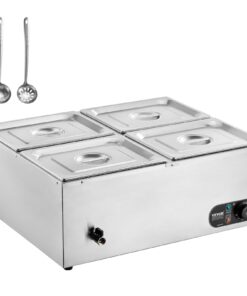 VEVOR Commercial Electric Food Warmer with 4 Pans