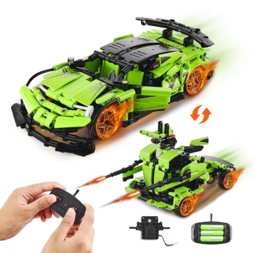 VEVOR 2 in 1 STEM Building Kit with Remote and App Control