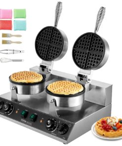 VEVOR Dual-Head Commercial Belgian Waffle Maker