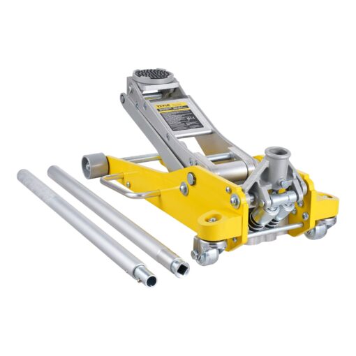 VEVOR 3 Ton Low Profile Aluminum Floor Jack with Dual Piston Rapid Pump
