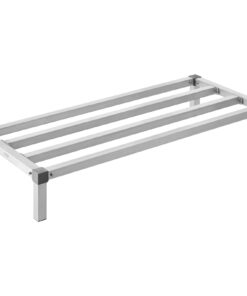 VEVOR Heavy-Duty 48” x 20” x 8” (122 cm x 51 cm x 20 cm) Aluminum Dunnage Rack with 1000 lbs / 454 kg Capacity for Kitchens