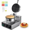 VEVOR 1230W Commercial Round Belgian Waffle Maker
