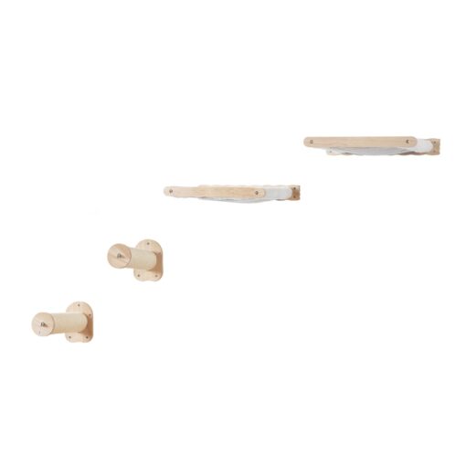 VEVOR Wall Mounted Cat Shelves with 2 Jumping Posts 2 Hammocks