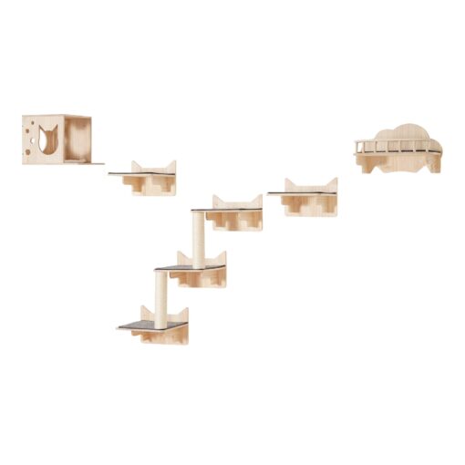 VEVOR Wall Mounted Cat Tree Furniture Set