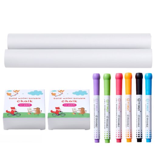 VEVOR Kids Art Easel Accessory Set with 24 Dust Free Chalks