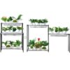 VEVOR Adjustable 6 Tier Plant Stand with Full Spectrum LED Grow Lights