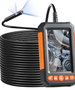 VEVOR Dual-Lens Endoscope Camera with 8mm Waterproof Lens and 15m (49.2FT) Cable