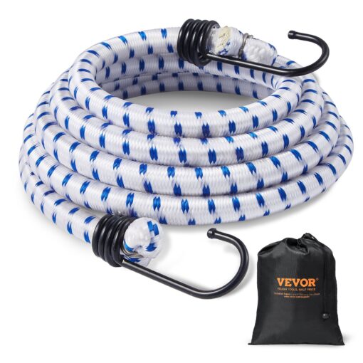 VEVOR 6 Pack Heavy Duty Bungee Cords with A3 Steel Hooks