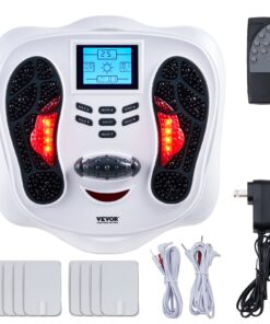 VEVOR EMS & TENS Foot Circulation Stimulator with 25 Modes and Upgraded Roller Design - Relieves Neuropathy and Full-Body Pain