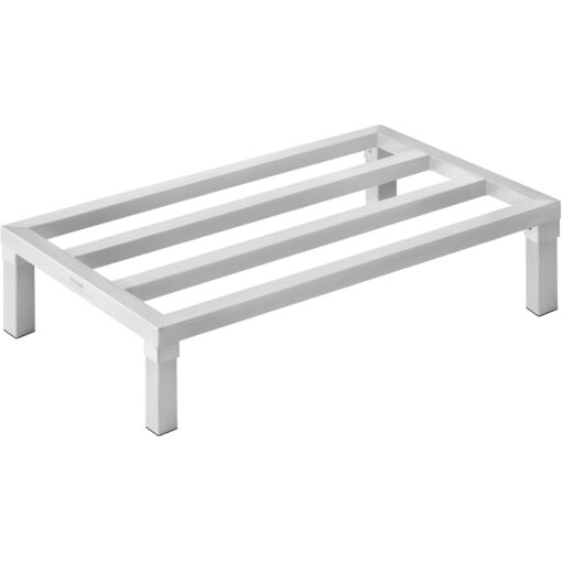 VEVOR Heavy Duty Aluminum Dunnage Rack 36 x 20 x 8 914 cm x 508 cm x 203 cm with 1800 lbs 8172 kg Load Capacity for Kitchens