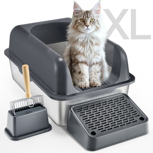 VEVOR Stainless Steel Cat Litter Box