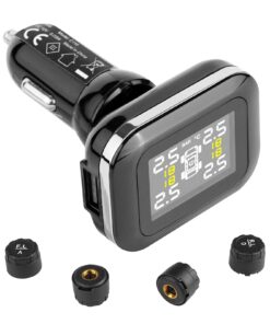 VEVOR Universal TPMS for Dual-Axle Vehicles with 4 Waterproof Sensors