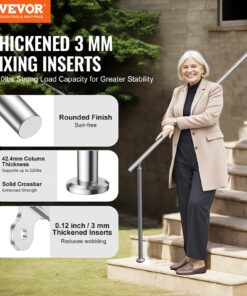 180 cm (70.9 in) Adjustable Safety Railing for Seniors and Children
