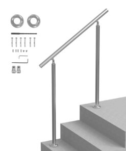 VEVOR Adjustable Handrail for Outdoor Steps