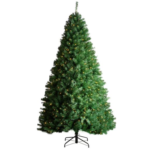 VEVOR 23m 75ft Prelit Artificial Christmas Tree with 550 Warm White LEDs and 1346 Tips Full Appearance