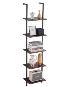 VEVOR Industrial Wall-Mount Pipe Shelf 5 Tier 40x30cm with Strong Load Capacity