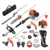 VEVOR 6 in 1 Gas Powered Hedge Trimmer and Multi Functional Yard Tool