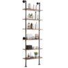 VEVOR 6 Tier Industrial Pipe Wall Mount Shelf for Kitchen and Bedroom