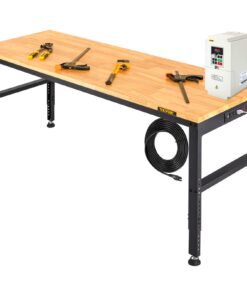 VEVOR Adjustable Height Workbench with Power Outlet