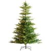 VEVOR 65ft 198m Prelit Artificial Christmas Tree with 350 Warm White LEDs and 900 Tips for Indoor and Outdoor Use