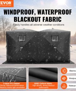 360x180x200 cm (141.73x70.8x78.84 in) with Windproof Oxford Fabric and Pop-Up Design