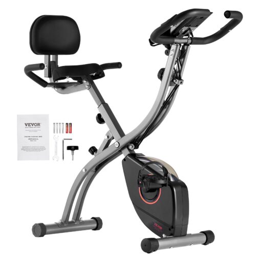 VEVOR 3 in 1 Folding Exercise Bike with Magnetic Resistance