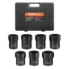 VEVOR 7 Piece Impact Resistant Wheel Bearing Locknut Socket Set