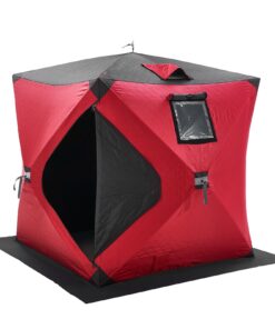 VEVOR izolēta pārnēsājamā zemledus makšķerēšanas telts 1-2 personām