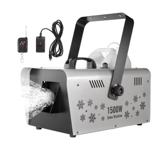 VEVOR 1500W Snow Machine with 5L Tank and Wireless Remote