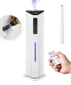 VEVOR 9L Komerciālais Ultraskaņas Mitrinātājs ar Aukstu un Siltu Miglu priekš 40 m² (430.6 Kv Ft) - 60 Stundu Nepārtraukta Darbība