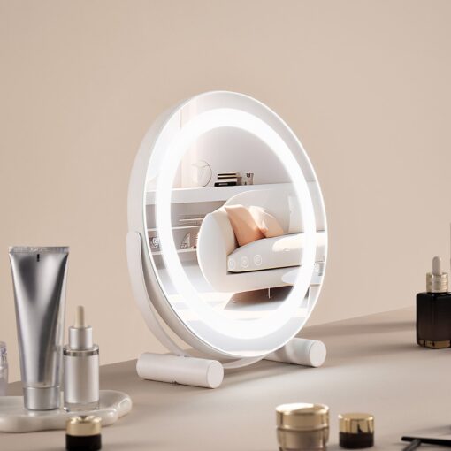 VEVOR 30 cm 12 inch LED Vanity Mirror with Adjustable Lighting and 5X Magnification for Bedroom Makeup