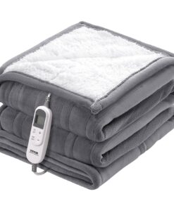 VEVOR Elektriskā Apsildāmā Sega 130 x 160 cm (51 x 63 collas) Mīksts Flanelis ar 6 Apsildes Iestatījumiem un Drošības Aizsardzību Dāvanai