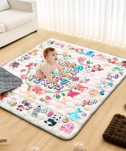 VEVOR Liels bērnu rotaļu paklājs 59x71 collas / 1,5x1,8 m