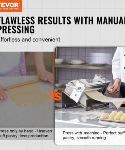 Stainless Steel Pastry Roller for Countertop Use