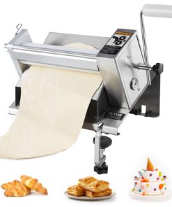 VEVOR Manual Dough Sheeter Machine with Adjustable 0-12mm (0-0.5 inch) Thickness