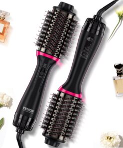 VEVOR 4-in-1 Ionic Hair Dryer Brush Styler Volumizer with 65mm (2.56-inch) Oval Barrel