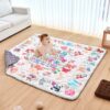 VEVOR Baby Play Mat 180x200 cm 71x79 in Soft Thickened Kids Crawling Mat with Educational Design and Anti Slip Backing