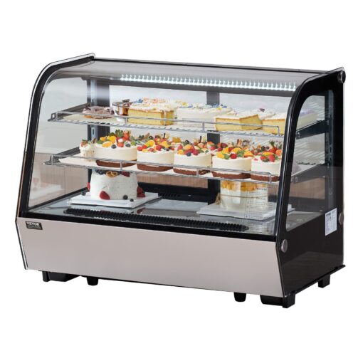 VEVOR Countertop Refrigerated Display Case with LED Lighting