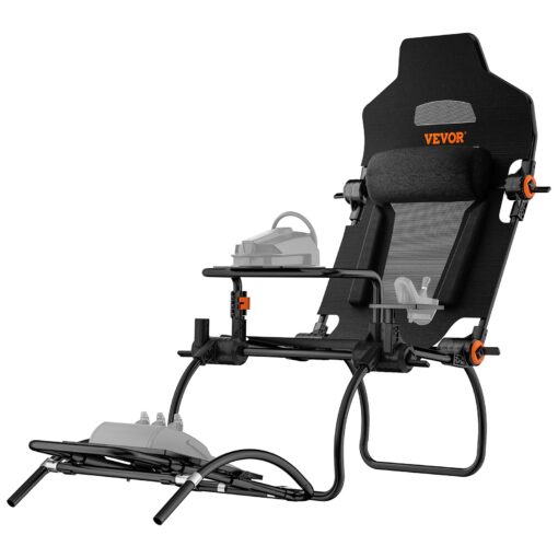 VEVOR Foldable Racing Wheel Stand with Adjustable GTFormula Seat