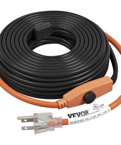 VEVOR 9m (29.5 ft) Pipe Heating Cable with Built-in Thermostat