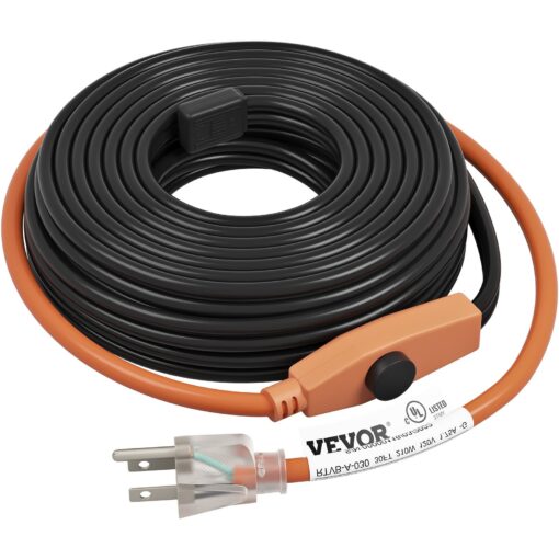 VEVOR 9m 295 ft Pipe Heating Cable with Built in Thermostat