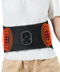 VEVOR Red Light Therapy Belt with 112 LEDs for Waist 123 x 22 cm (48.4 x 8.7 in) - Dual Wavelengths 660nm & 850nm