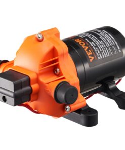 VEVOR 12V Diaphragm Water Pump 3.5 GPM (13.25 L/min) with Adjustable 40-100 PSI Pressure Switch for RVs