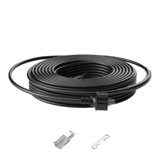 VEVOR 9m 30ft Self Regulating Pipe Heating Cable 16Wm for Roof and Gutter with IP68 Waterproof Rating