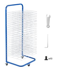 VEVOR Art Drying Rack with 25 Removable Shelves and Wheels