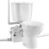 VEVOR 800W Macerating Toilet System with Pump for Basement   Upflush Toilet with 11m36ft Vertical Lift and 120m394ft Horizontal Reach