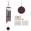 VEVOR 45 Inch 1143 mm Bronze Aluminum Deep Tone Wind Chimes for Outdoor Memorial with 6 Tubes