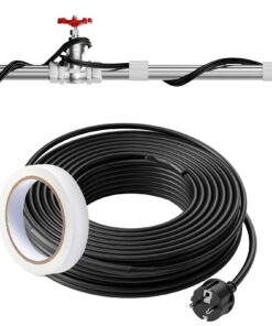 VEVOR 36.6m (120ft) Self-Regulating Pipe Heating Cable with Thermostat